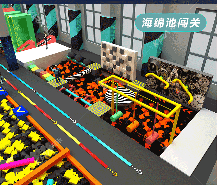 全新親子樂園是比較大型的室內(nèi)樂園，綜合型室內(nèi)樂園，